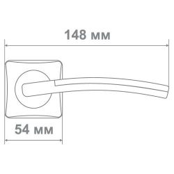 Ручка Медио L36-255 BN/CP черный/хром