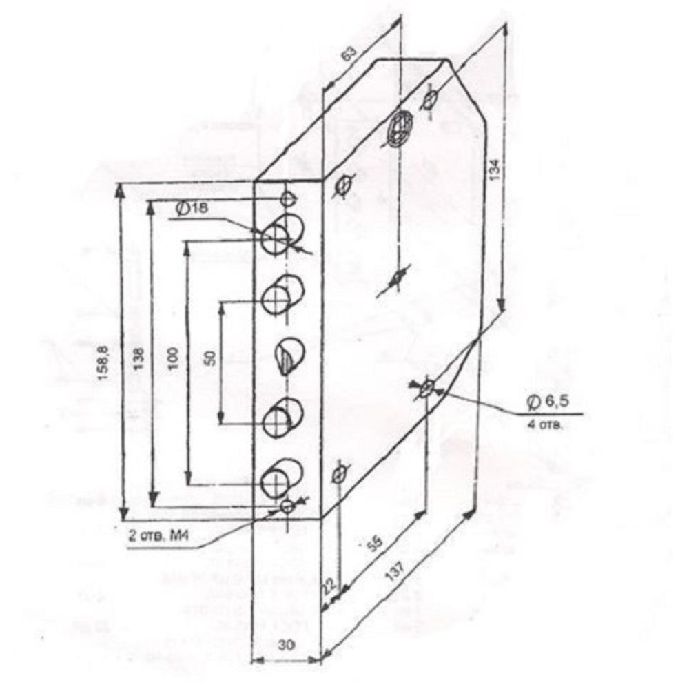 Замок накладной ЗГС-02 "Гродно" 3кл. (защелка) ЛЕВЫЙ
