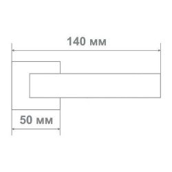 Ручка дверная Leo L3675-30 BLACK NICKEL черный никель