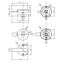 Фиксатор AVERS WC-0207-INOX/201