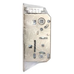 Замок межкомнатный магнитный BONAITI под WC B-FORTY N62 никель, планка 190 мм /38953/