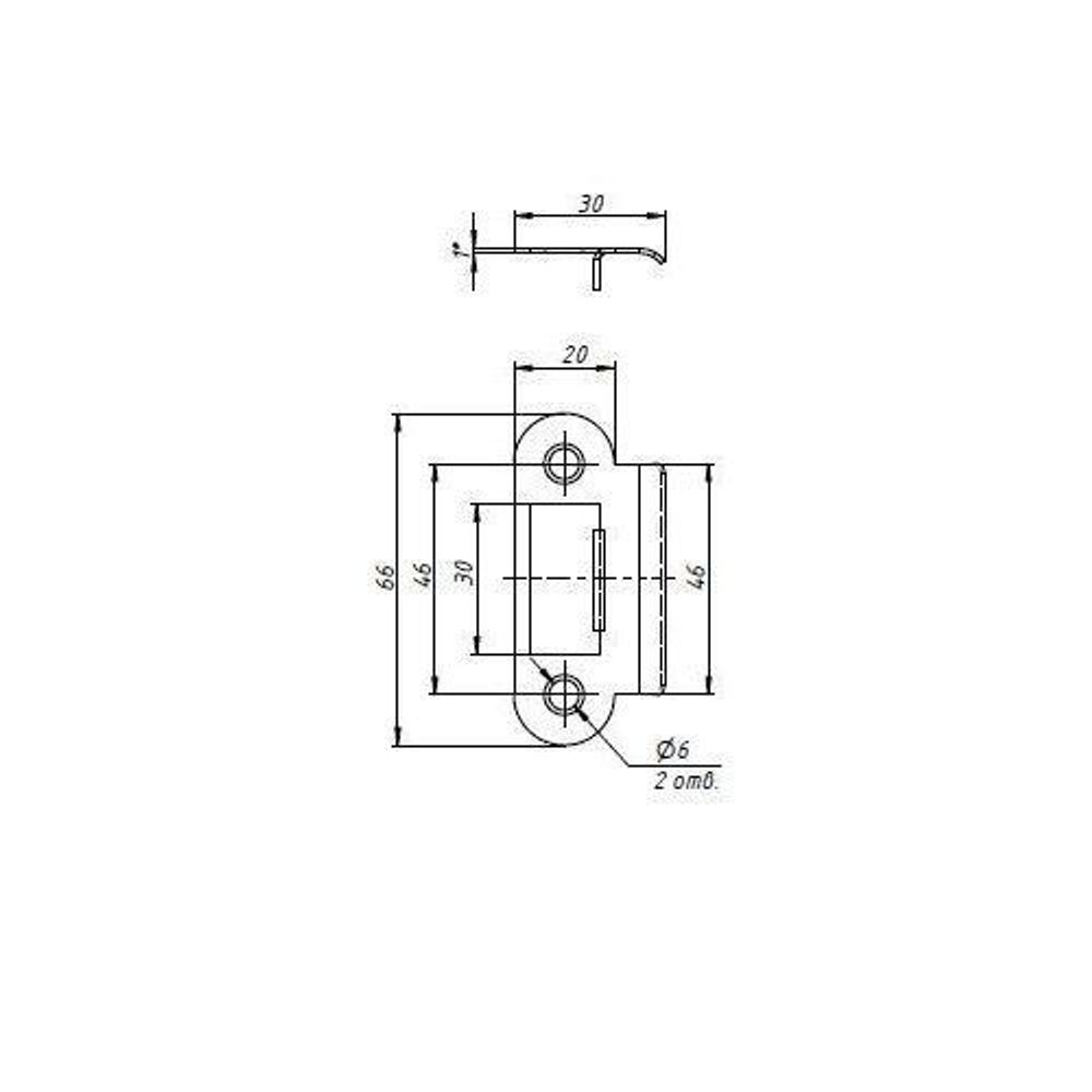 Ответная планка PUNTO SP-F66/R20 SN /41653/