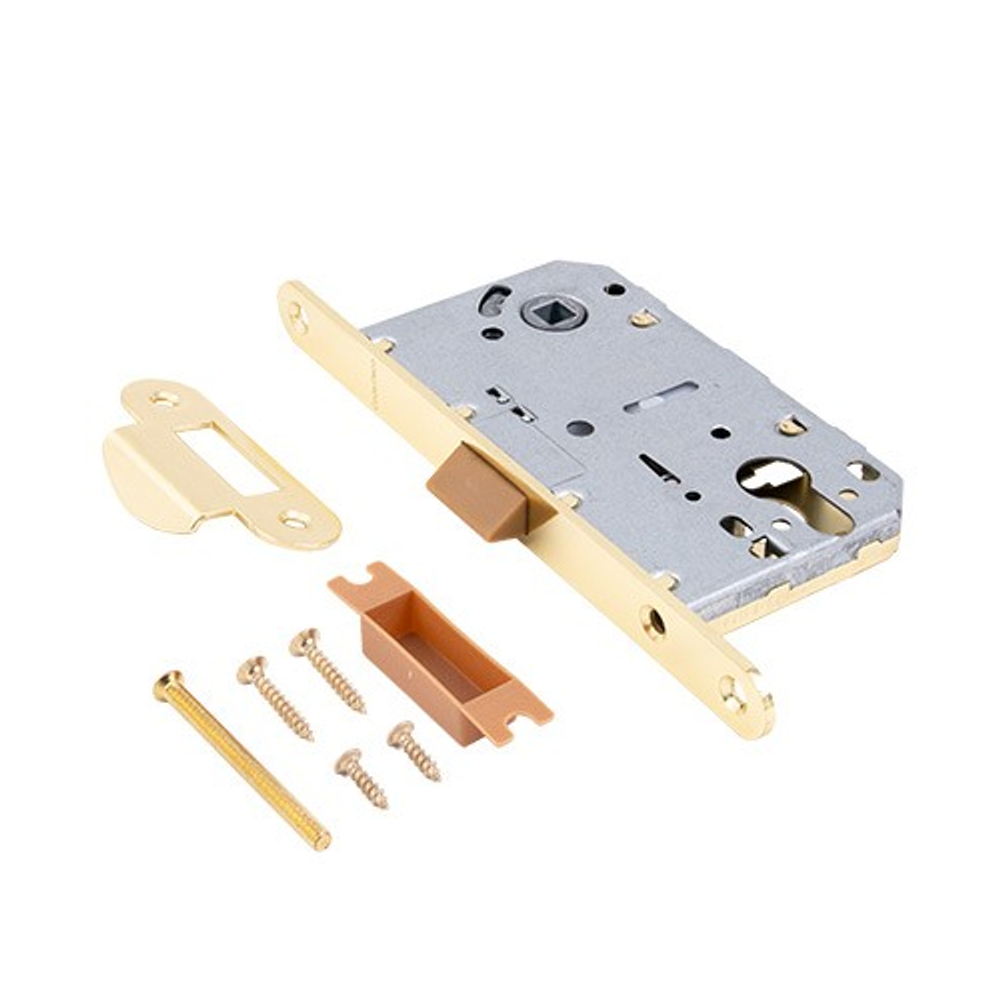 Замок врезной Code Deco 5300-P-G золото