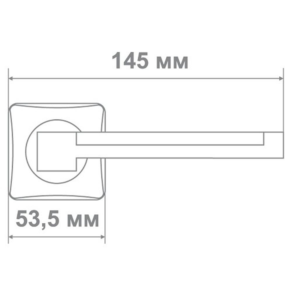 Ручка Медио L36-207 BN/CP черный/хром