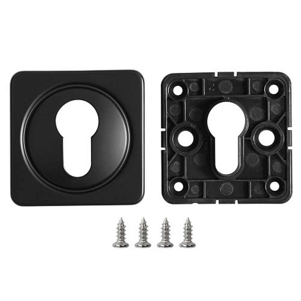 Накладка под цилиндр FUARO ESC-62 MSC BL-24 черный /49741/ (1шт.)