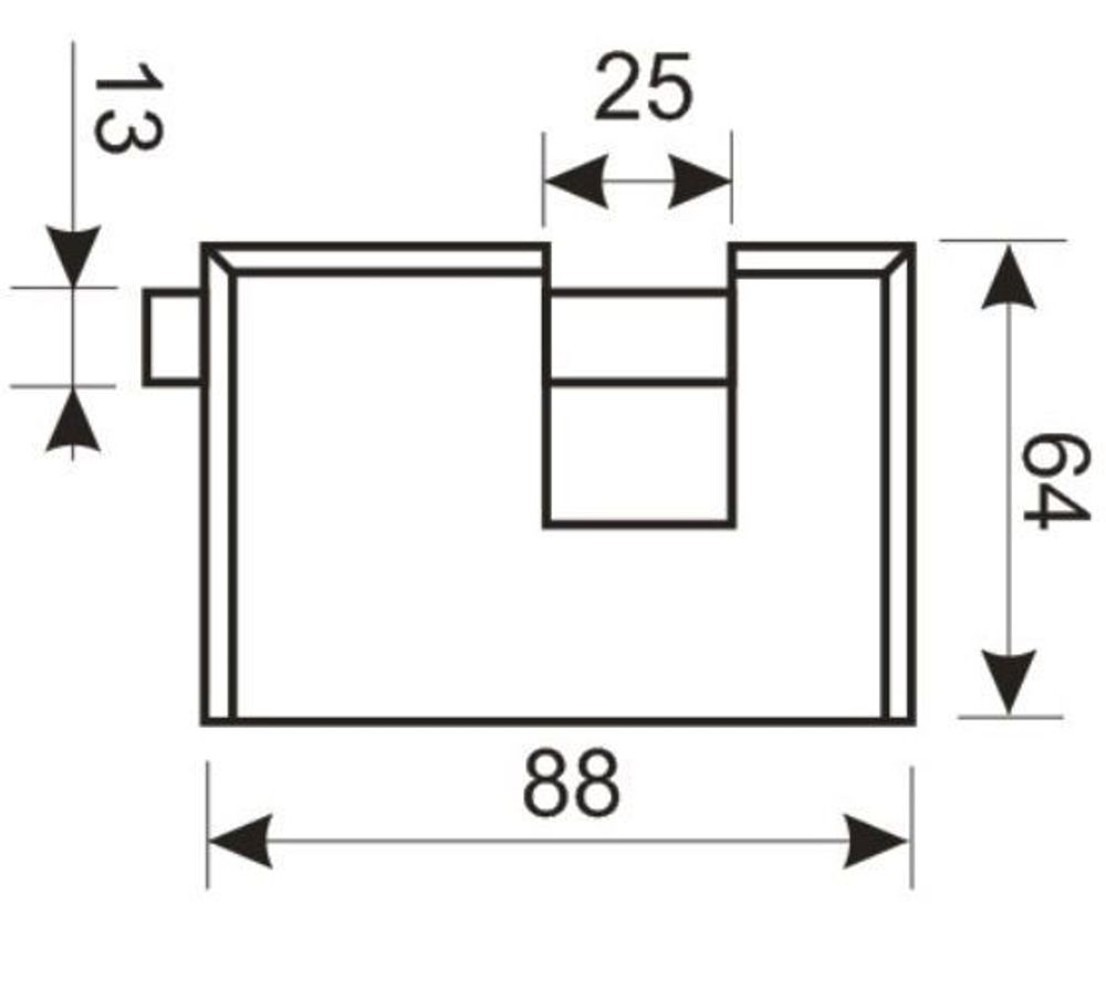 Замок навесной АЛЛЮР ВС2-3-01С