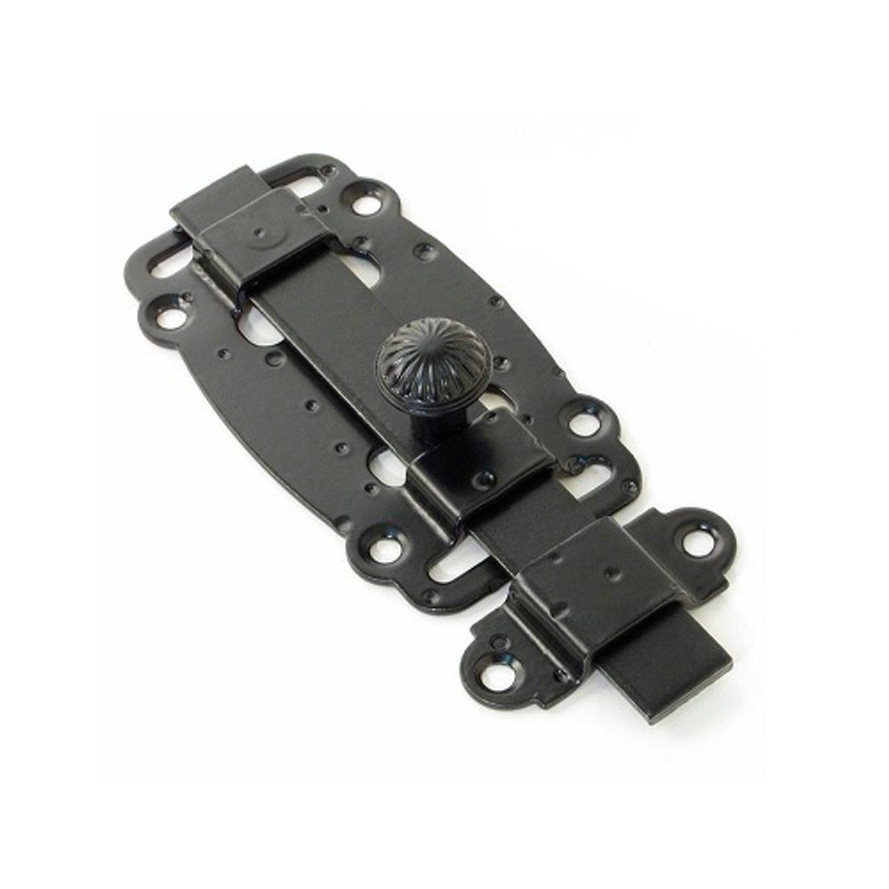 Задвижка дверная НОЭЗ ЗД-100-Пл черный матовый