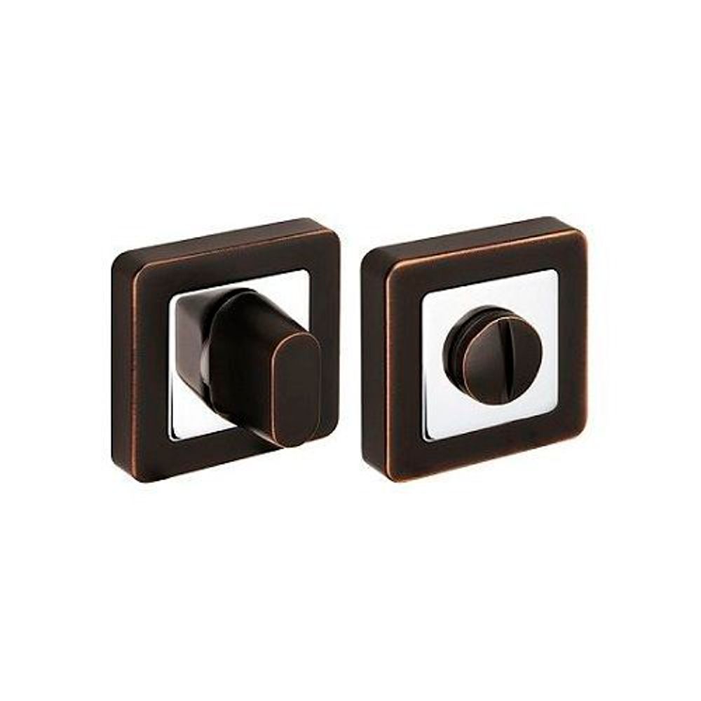 Ручка поворотная FUARO BK6 XM ABL/CP-18 темная медь/хром /38407/