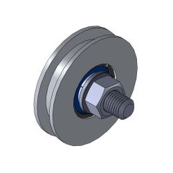 Ролик металл d-50 бельевой без скобы