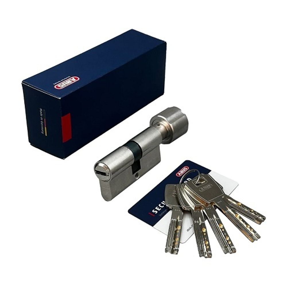 Механизм цилиндровый ABUS X6430 ключ/вертушка 50-40 (90 мм) NI (5 key)