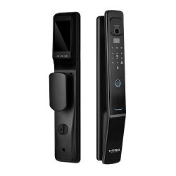 Замок врезной электронный Hogo V05 с распознаванием лица, черный /60803/