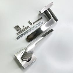 Ручка раздельная VETTORE R06.050 SN/CP мат.никель/хром