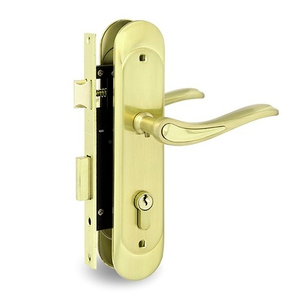 Замок врезной с ручками PALLADIUM ЗВ-1706 SG/GP мат.золото/золото