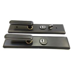 Ручка на китайскую дверь LEKSA 002A-5 черный (универсальная)