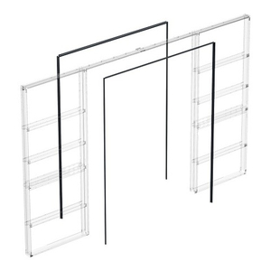 Комплект для обрамления пенала двухстворчатой двери ARMADILLO Comfort - PENAL 1800/2900 BL /60821/