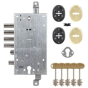 Замок врезной двухсистемный MOTTURA 54.597 S (левый) /1808/