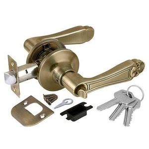 Ручка защелка PUNTO 6037 AB-E (кл./фик.) бронза /36873/