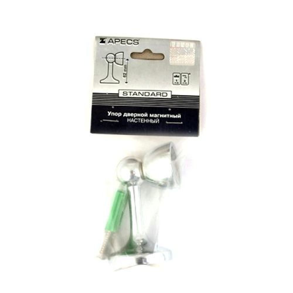 Упор дверной магнитный APECS DS-2761-M CR хром
