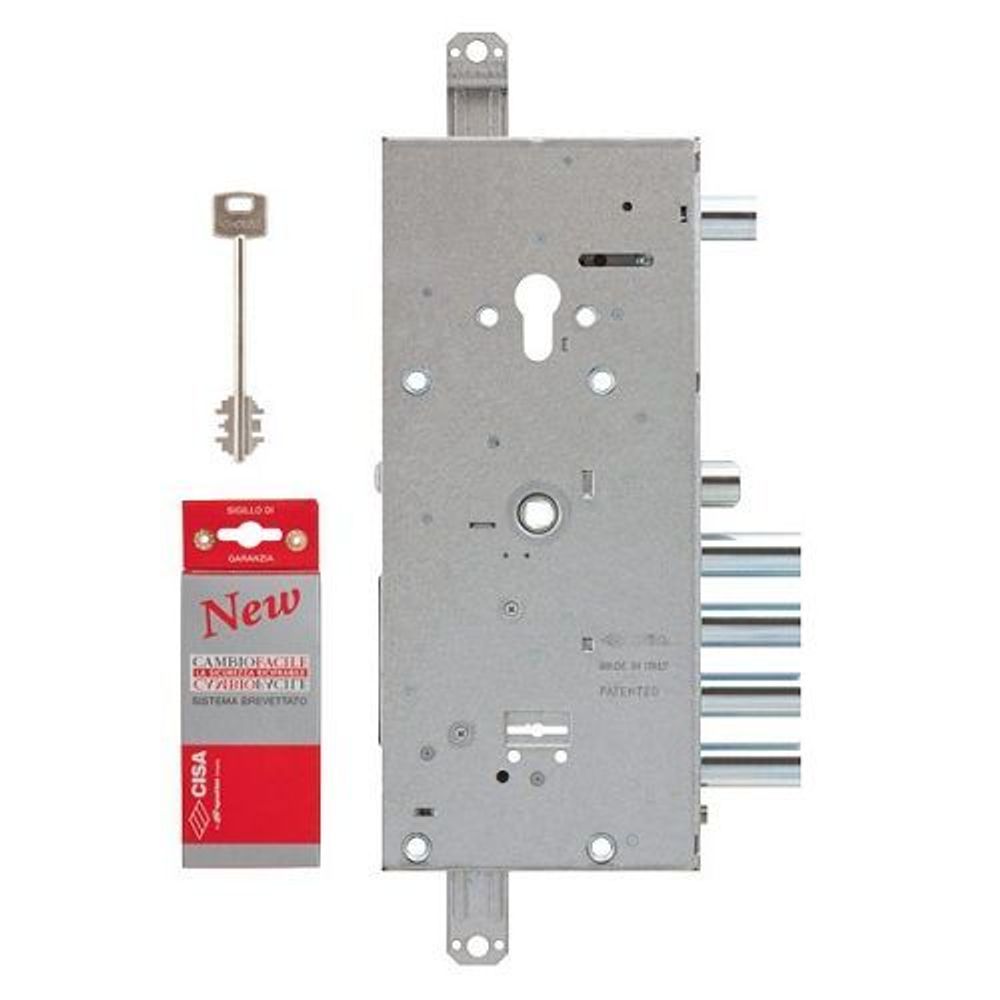 Замок врезной двухсистемный CISA NEW CAMBIO FACILE 57.966.48 ключ 64 мм /2094/