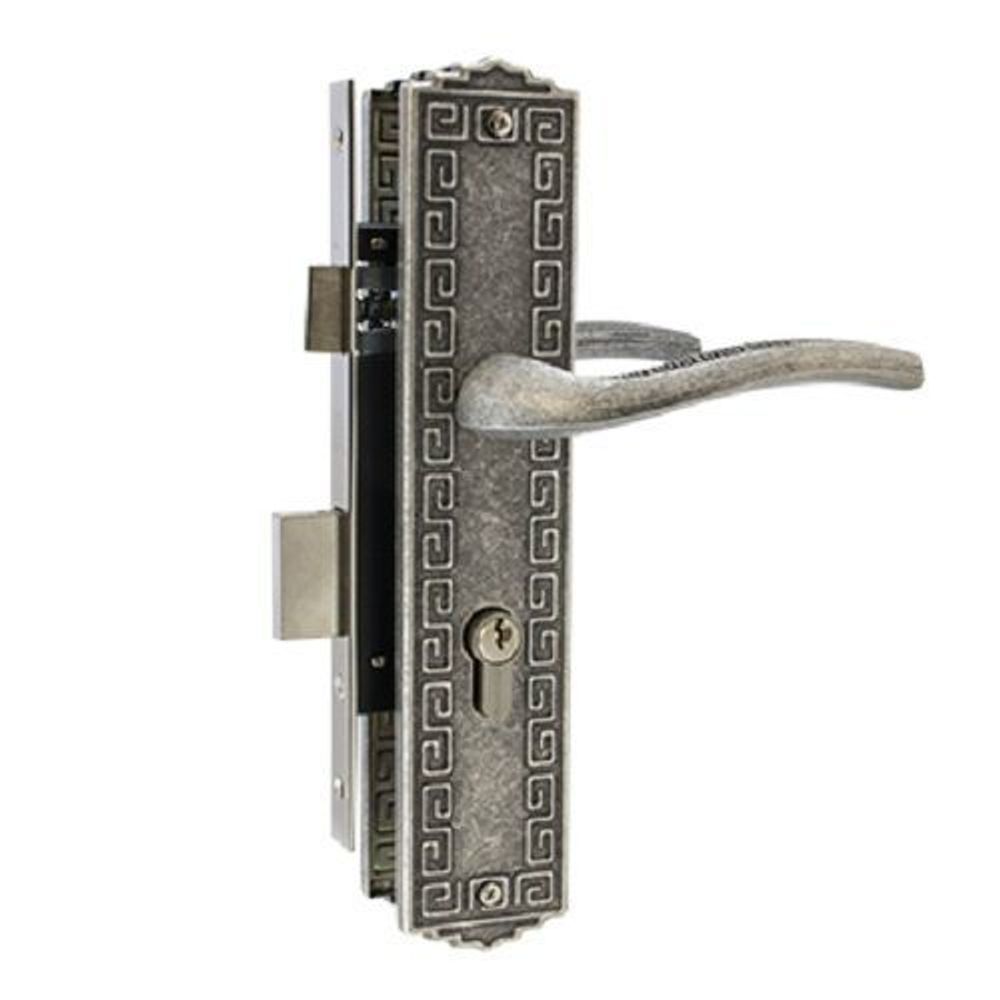 Замок врезной АЛЛЮР АРТ ЗВ4-70.06 AS состаренное серебро