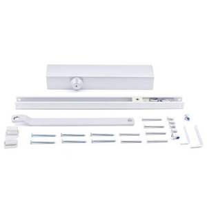 Доводчик дверной NOTEDO DC-045-155 SL+HO+DA+BC со скольз.тягой белый (150 кг)