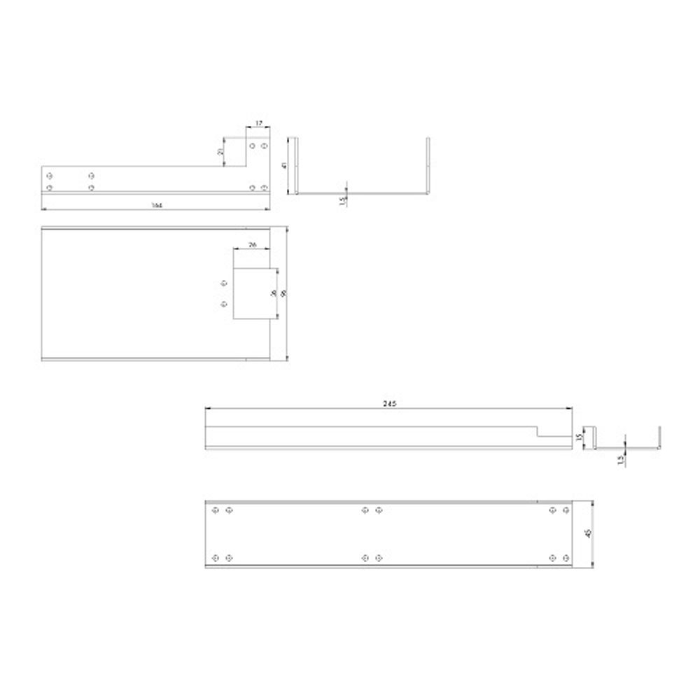 Удлинитель для пенала ARMADILLO SLD.Comfort-PENAL extension 100 /61199/