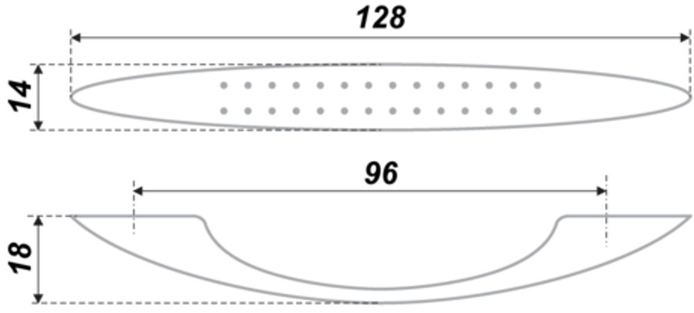 Ручка мебельная 96 мм