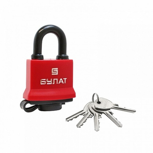 Замок навесной всепогодный БУЛАТ ВС 1-П41 ПЛ 5кл d6,5mm
