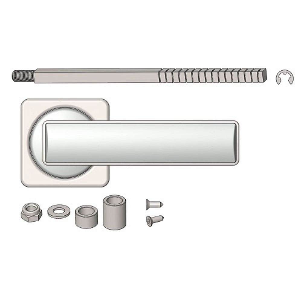 Ручка раздельная КРИТ-М РФ-К88 Чб черный