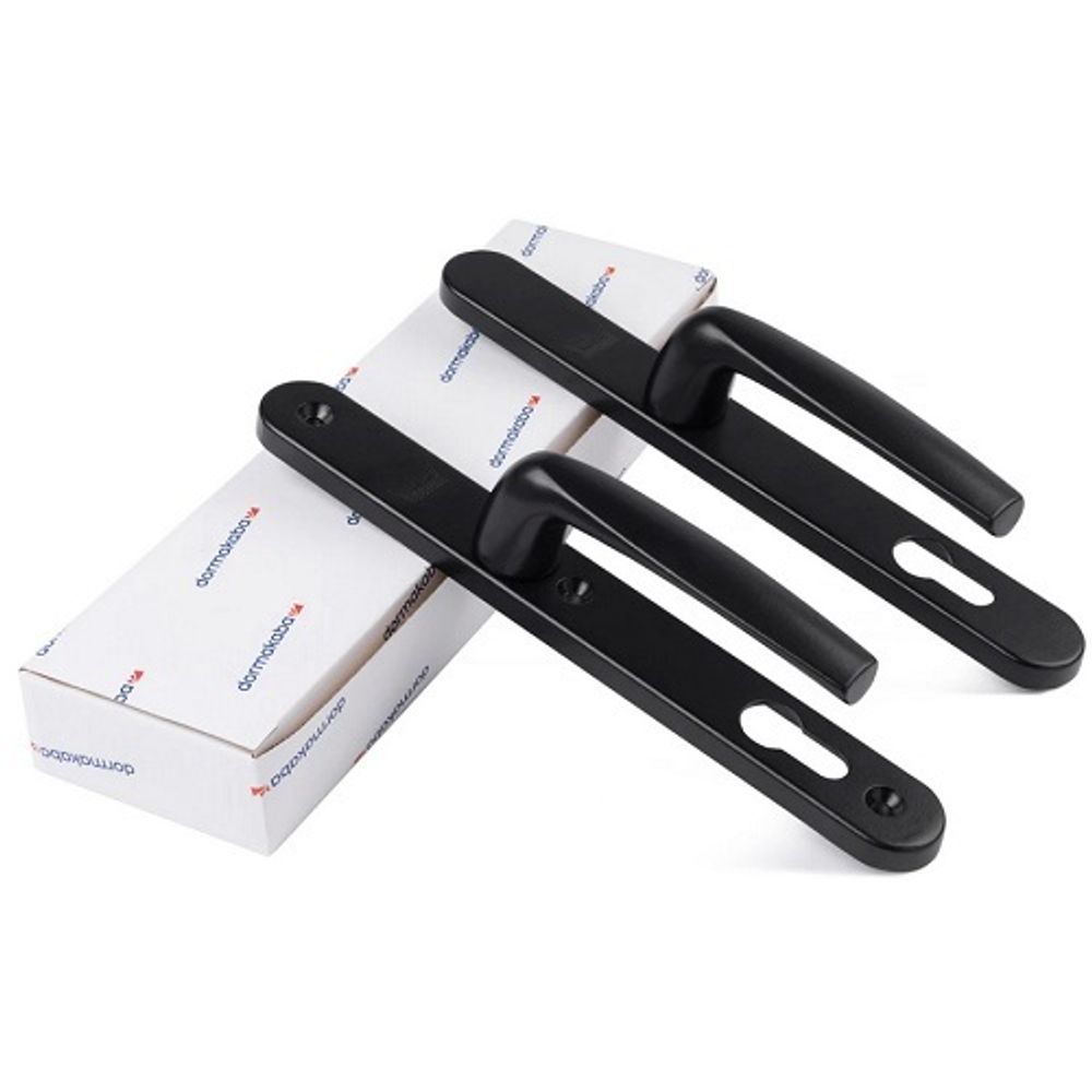 Комплект ручек на планке DORMA bremen 92/30/8мм черный (RAL 9005)