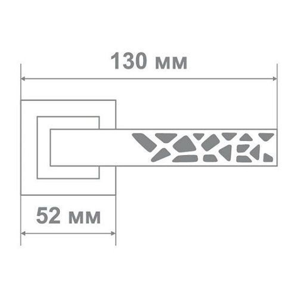 Ручка дверная Leo Z0-0288 CPB хром/черный