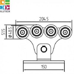 Опора роликовая SGN.01.150 (1шт)