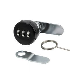 Замок мебельный кодовый 6017-20BL черный