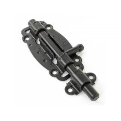 Задвижка дверная НОЭЗ ЗД-100-Кр черный матовый