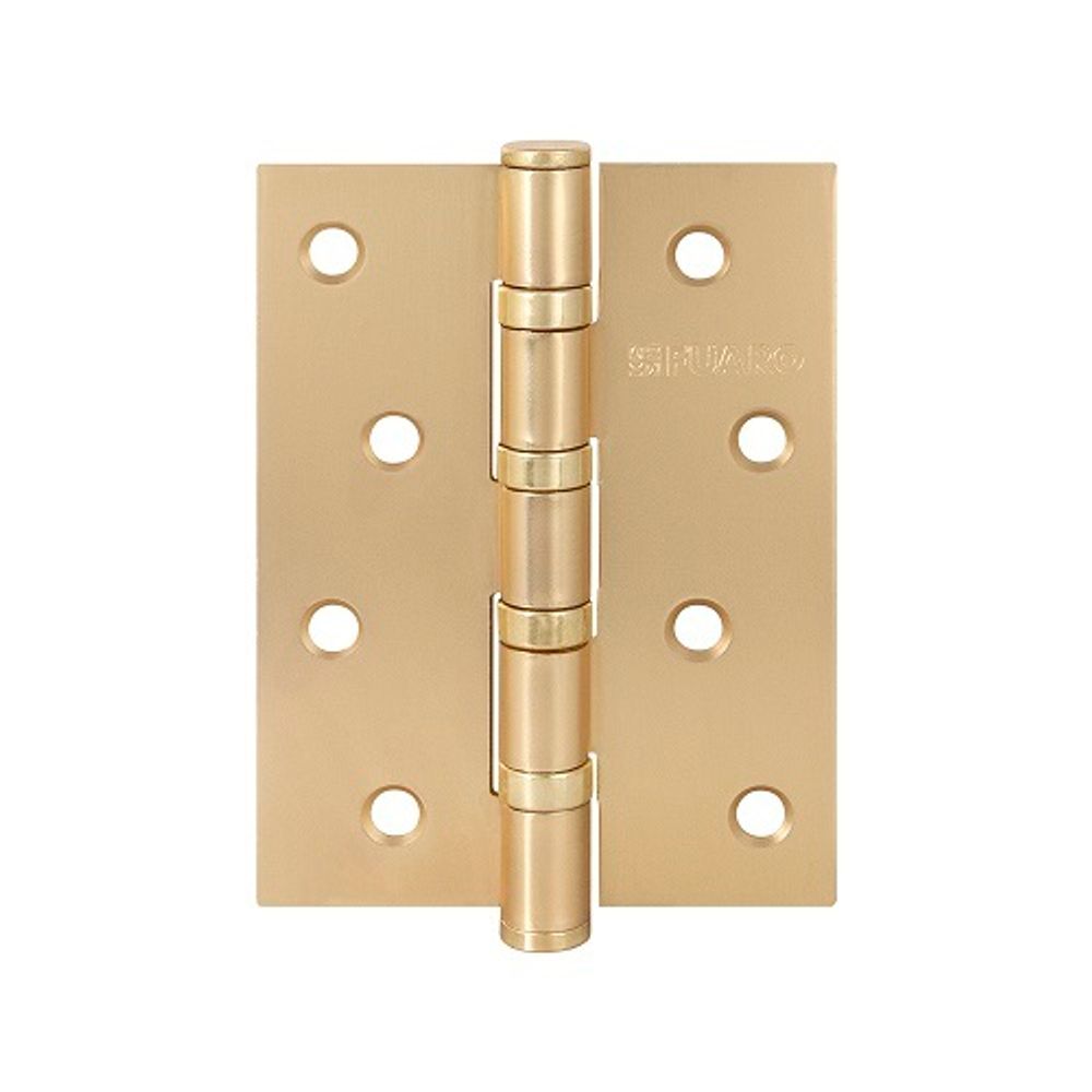 Петля дверная универсальная FUARO 4BB 100x75x2,5 SSG сатинированное золото