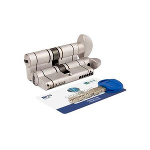 Цилиндровый механизм с вертушкой MOTTURA CP4F414101R (82 мм/36+10+36) никель /39453/