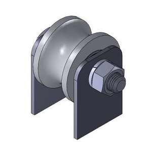 Ролик металл d-50 под трубу на пластинах