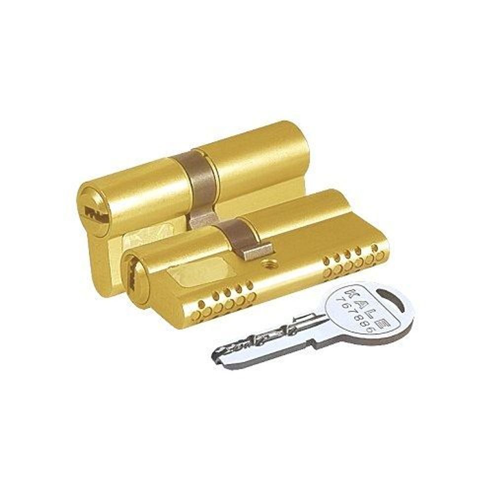Цилиндровый механизм KALE KILIT 164 OBS SNE/80 (35+10+35) латунь