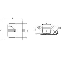 Замок навесной PALLADIUM 603F