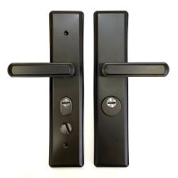 Ручка на китайскую дверь 002A-5 графит (универсальная)