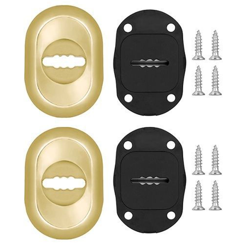 Накладка под сувальдный ключ FUARO ESC-13S с автомат. шторками GP золото /38971/ (1 шт)