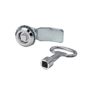 Замок щитовой 705-7 четырехугольный, ригель изогнутый