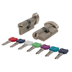 Цилиндровый механизм с вертушкой PUNTO MaxPro7002/70 mm (25+10+35) SN никель 7кл. /57585/