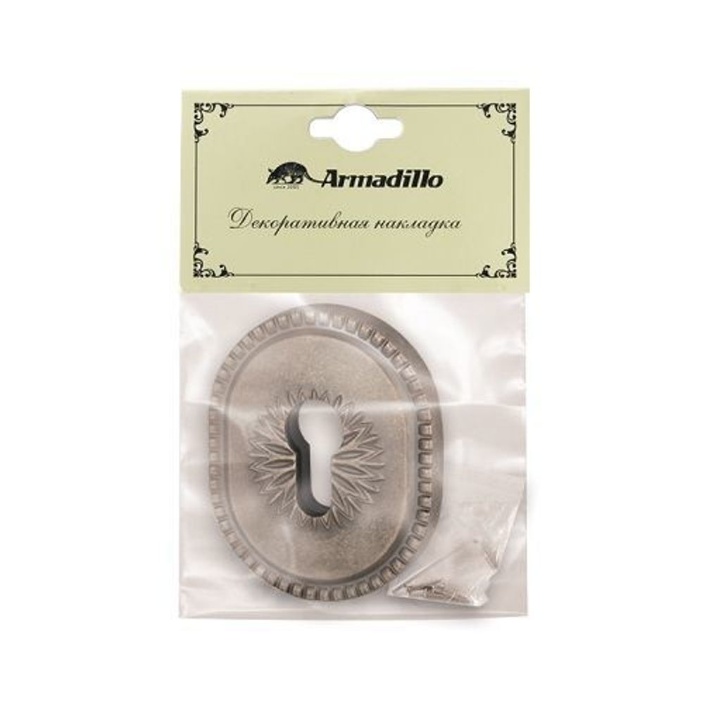 Декоративная накладка ARMADILLO ET-DEC CL AS-9 антич.серебро /34915/