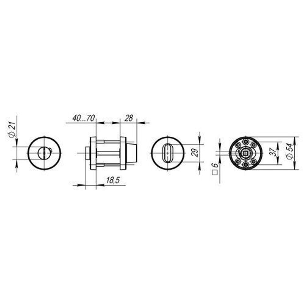 Ручка поворотная FUARO DSS-02-BK6 (нержавейка 304) c индикатором /35695/