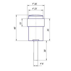 Упор дверной APECS DS-0014 AB бронза