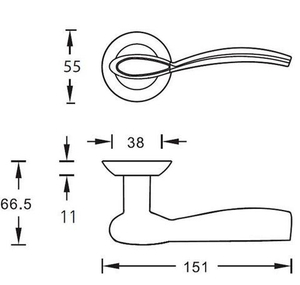 Ручка дверная ARCHIE S010 103II