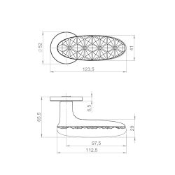 Ручка раздельная ARMADILLO EXOTIC ART BL-26 черный /63867/