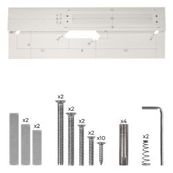 Замок врезной электронный KAADAS Lambo K13F 3D Face с распознов. лица и отпечатком пальца, золото