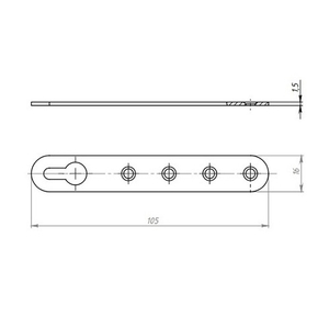Подвеска мебельная КУНГУР 5.1а L-105 цинк (1 шт)
